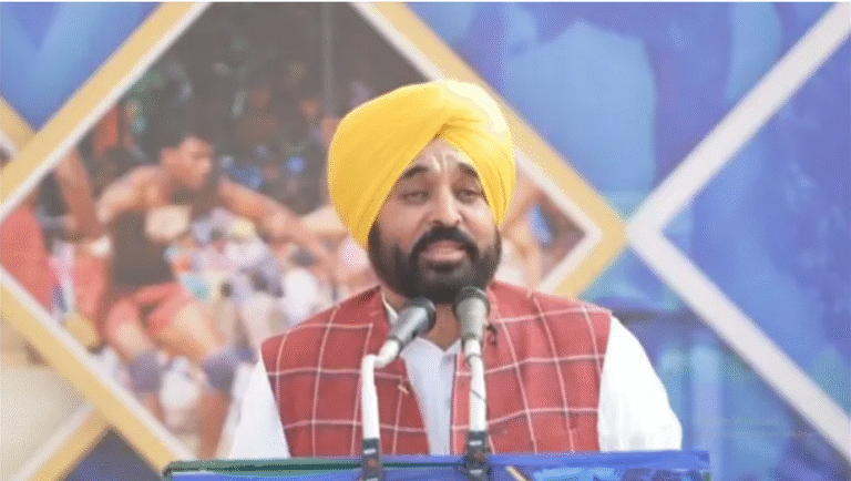 “CM Bhagwant Mann at Qila Raipur Mela felicitation ceremony”